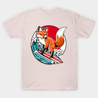 Surfing fox T-Shirt